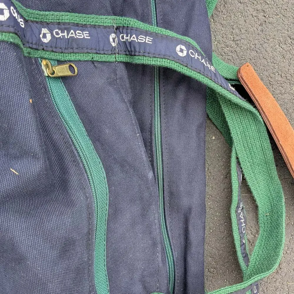 Scarborough & Tweed TeleCorp PCS Chase Bank Blue Canvas Duffle Bag